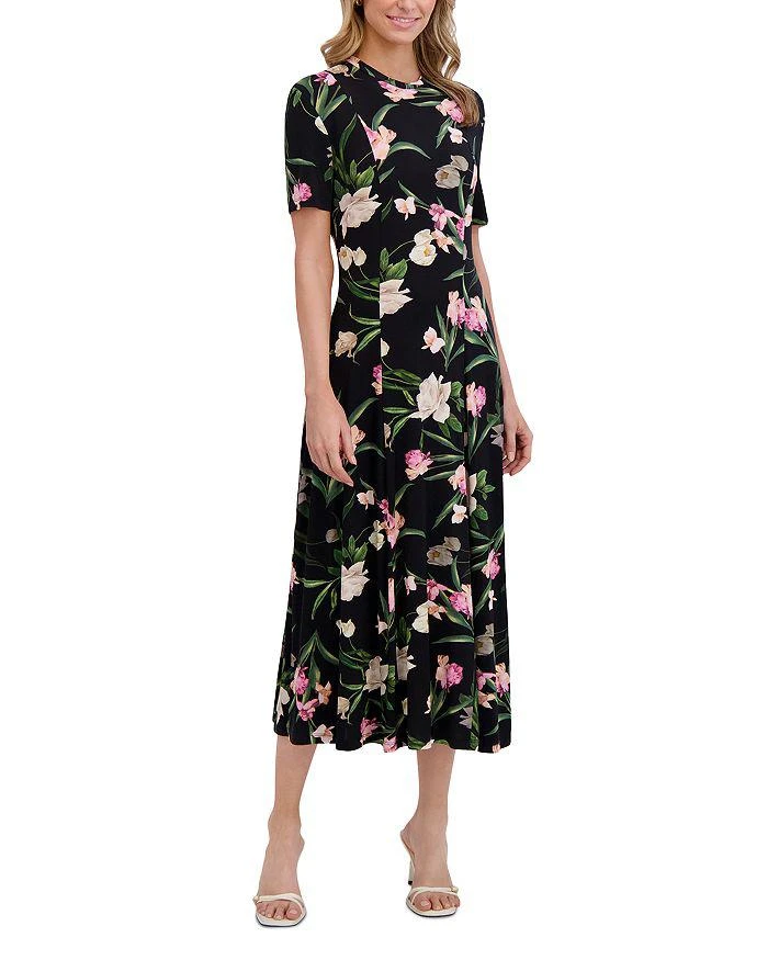 knee length dresses for ladies Ted Baker Maxi Dress Bilia Papyrus Floral Print Chiffon Size 3 Short S –  Celebrity Owned