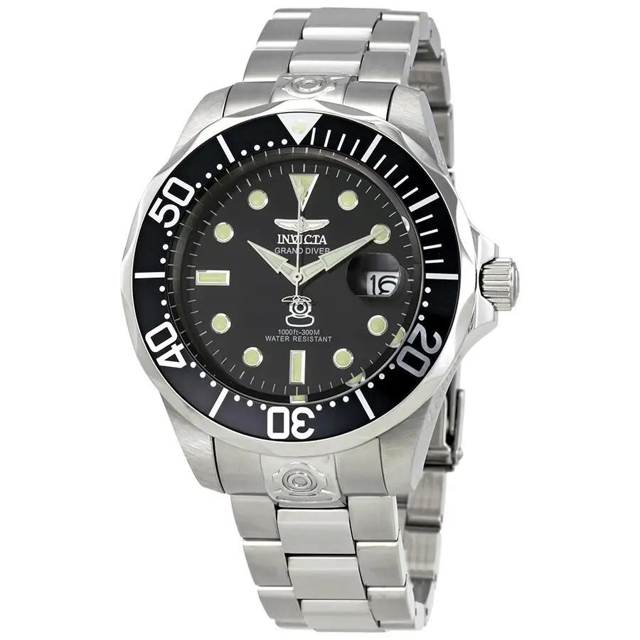 Invicta Pro Diver Grand Diver Automatic Black Dial Men's Watch 3044