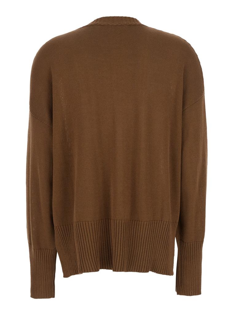 MAURO GRIFONI Mauro Grifoni Crewneck Sweater with Ribbed Trim