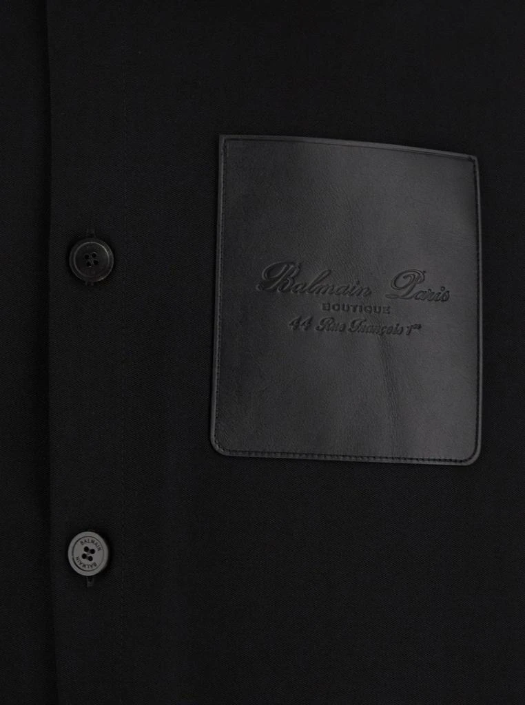 Balmain Balmain Logo Detailed Long Sleeved Overshirt 3