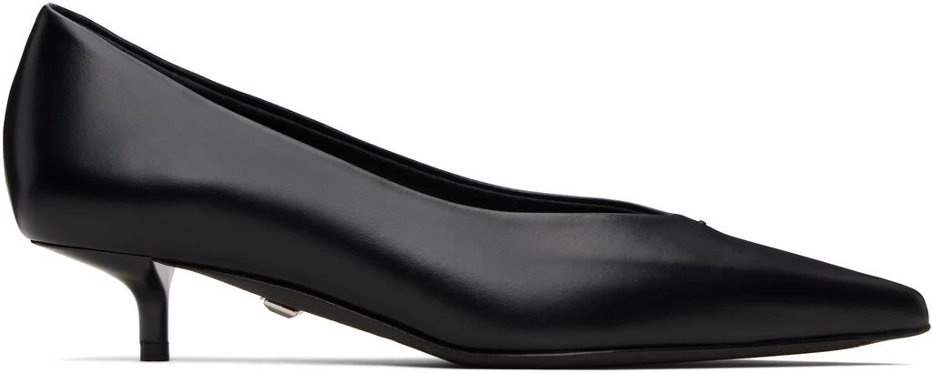 Max Mara Black Kitten Pump Heels 1