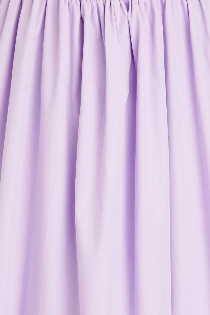 TOVE Carine twist-front cutout cotton-poplin midi dress 4