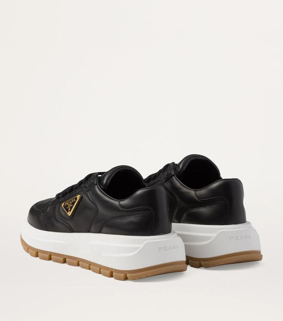 Prada Leather Triangle Sneakers 4