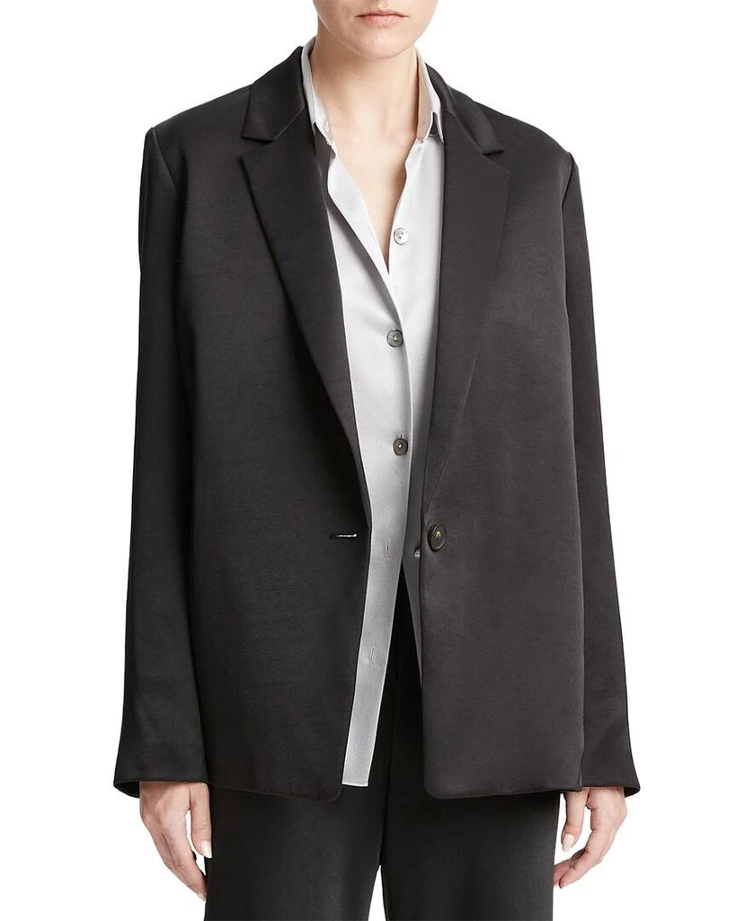 Vince Fluid Satin Blazer 1