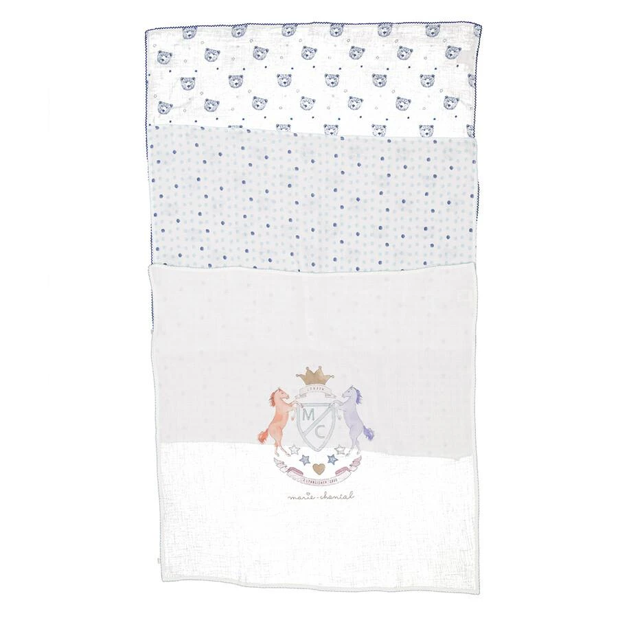 Marie Chantal Kids Graphic-Print Muslin Cloths