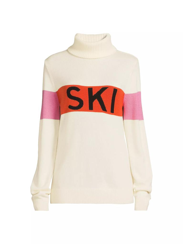 Perfect Moment Colorblocked Intarsia Wool Ski Sweater