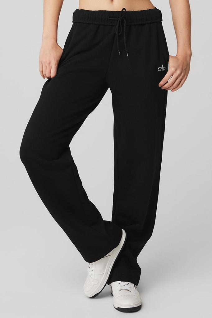 Alo Accolade Straight Leg Sweatpant - Black