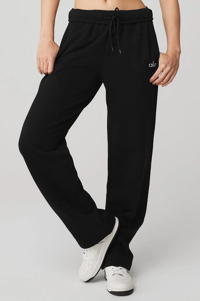 Alo Yoga Accolade Straight Leg Sweatpant - Black 1