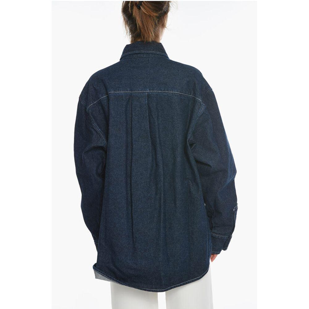 Anouki Anouki Denim Oversize Shirt with Utility Pockets