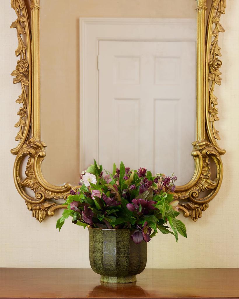 AERIN Delmara Cedar Cachepot, 7"