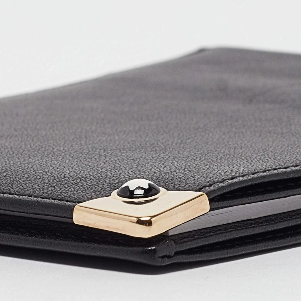 MontBlanc Montblanc Black Leather Meisterstuck Mini Bifold Agenda Cover 8