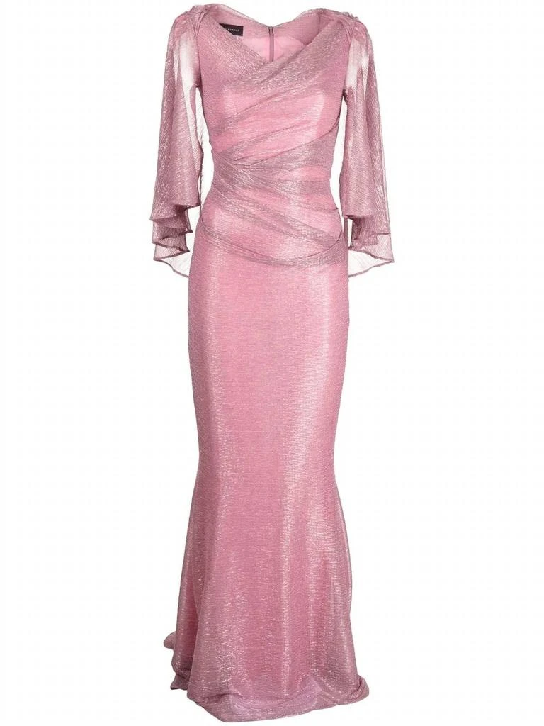 Talbot Runhof Talbot Runhof - Doris Metallic Voile Evening Gown 13