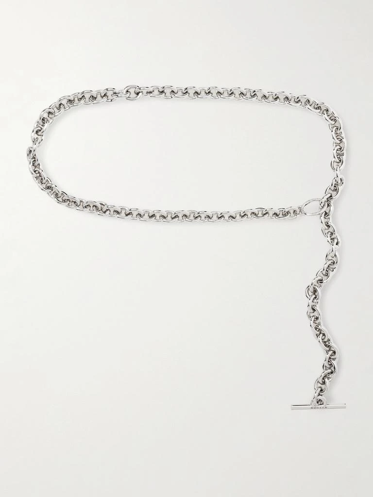 McQueen Silver-tone Chain Belt