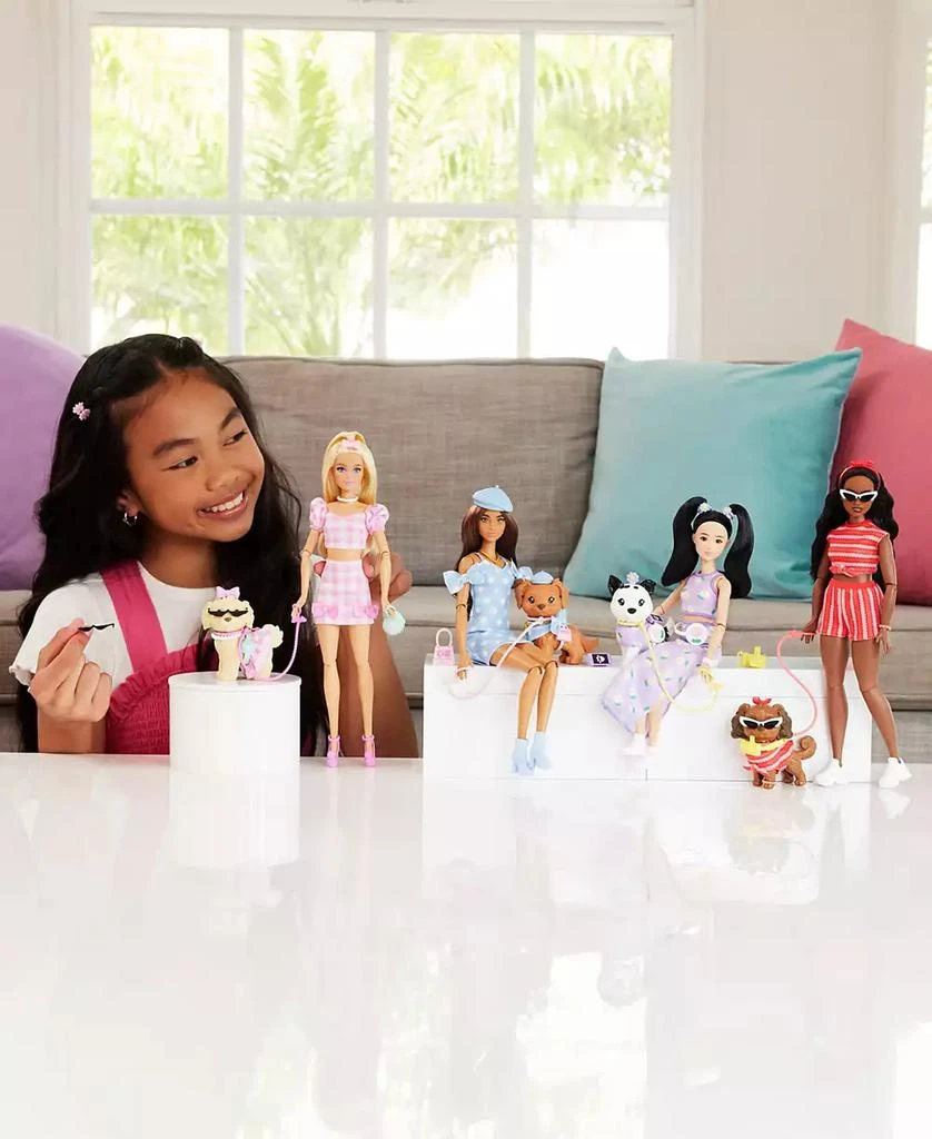 Barbie Twinning Looks Fashion Doll with Pet Dog Matching Clothes and Accessories 3
