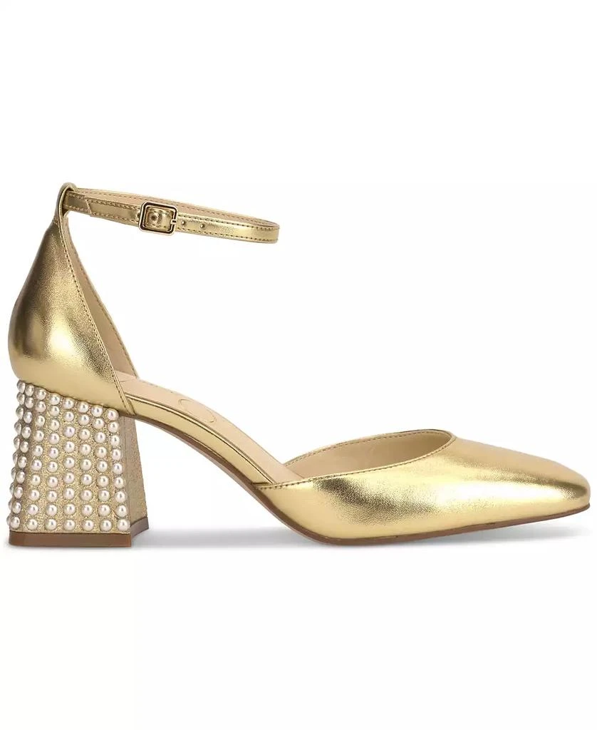 Jessica Simpson Women
s Fulian Ankle-Strap Block-Heel Pumps 2