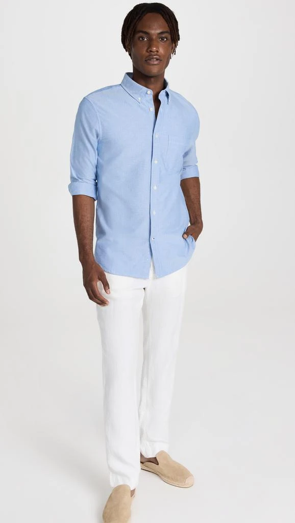 Club Monaco Long Sleeve Solid Oxford Shirt 4