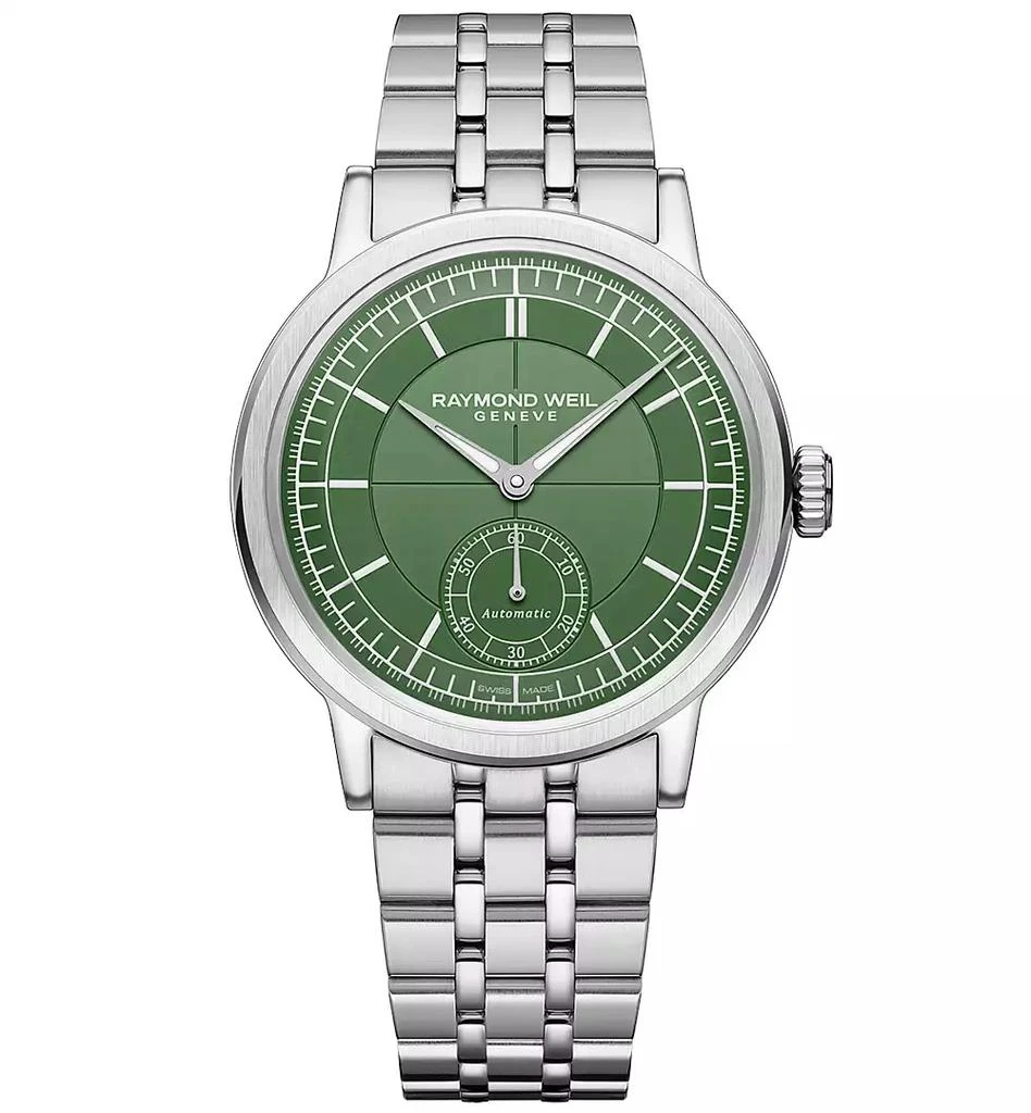 Raymond Weil Men
s Swiss Automatic Millesime Small Seconds Stainless Steel Bracelet Watch 40mm 1