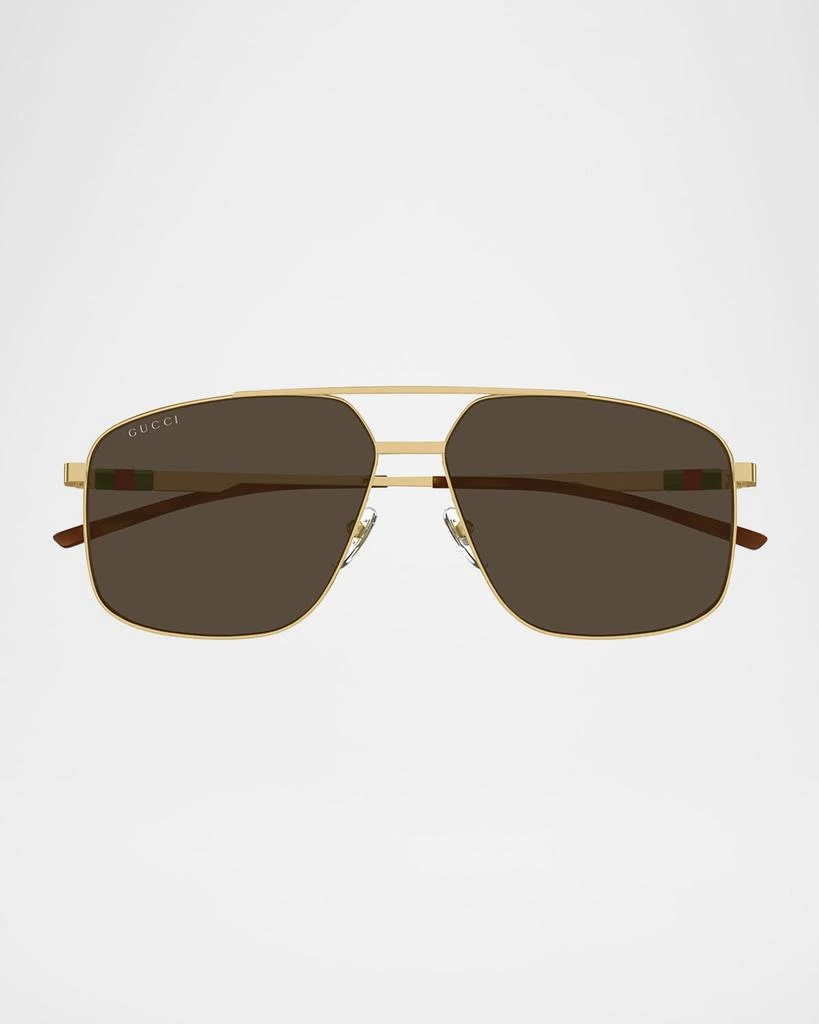 Gucci Men's GG1676SM Metal Aviator Sunglasses 3