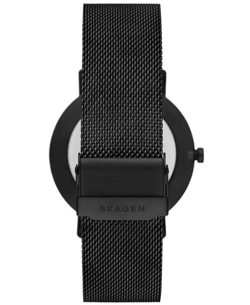 Skagen Men's Kuppel Quartz Three Hand Black Stainless Steel Watch, 44mm 3