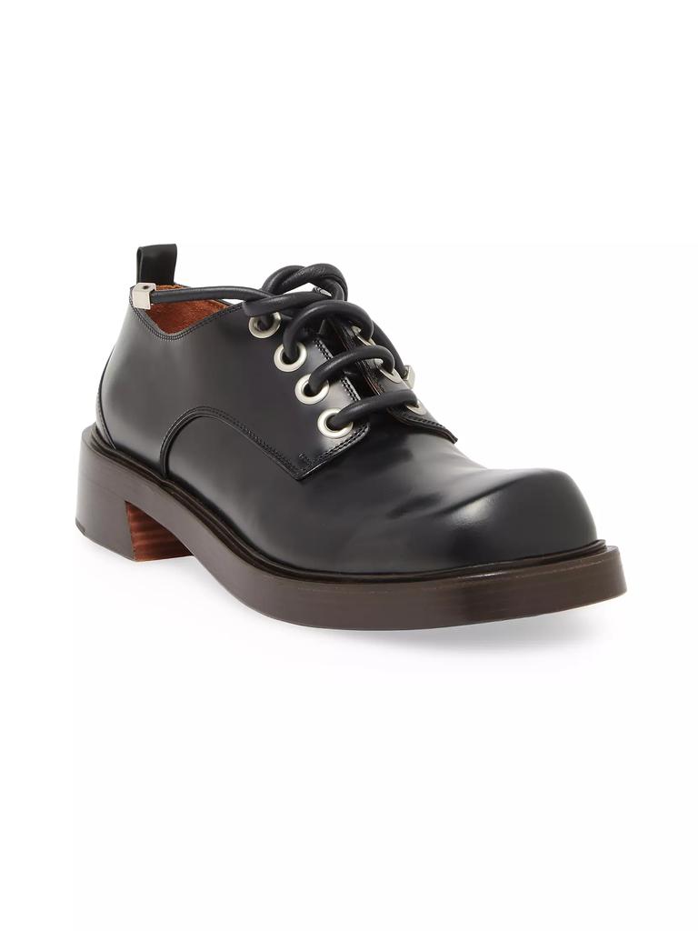 Alexander McQueen Square Toe Leather Dress Shoes - Business