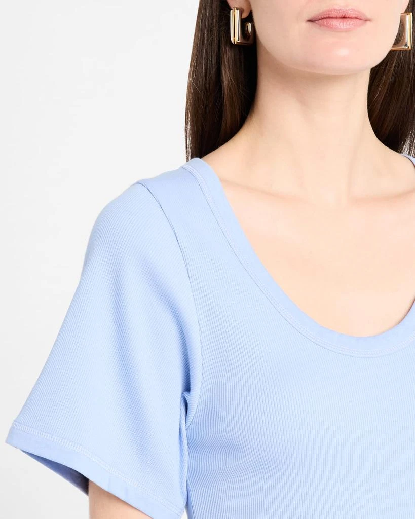 BY MALENE BIRGER Lunai Ribbed Stretch Organic Cotton T-Shirt 5