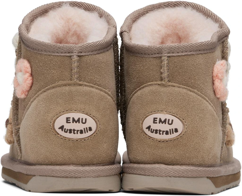 EMU Australia Kids Brown Daisy Boots 2