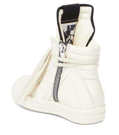 Rick Owens Kids Geobasket leather high-top sneakers 3