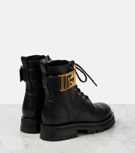 Balmain Romy leather lace-up boots 3