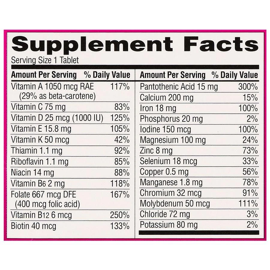 Walgreens Women's Multivitamin Tablets 6