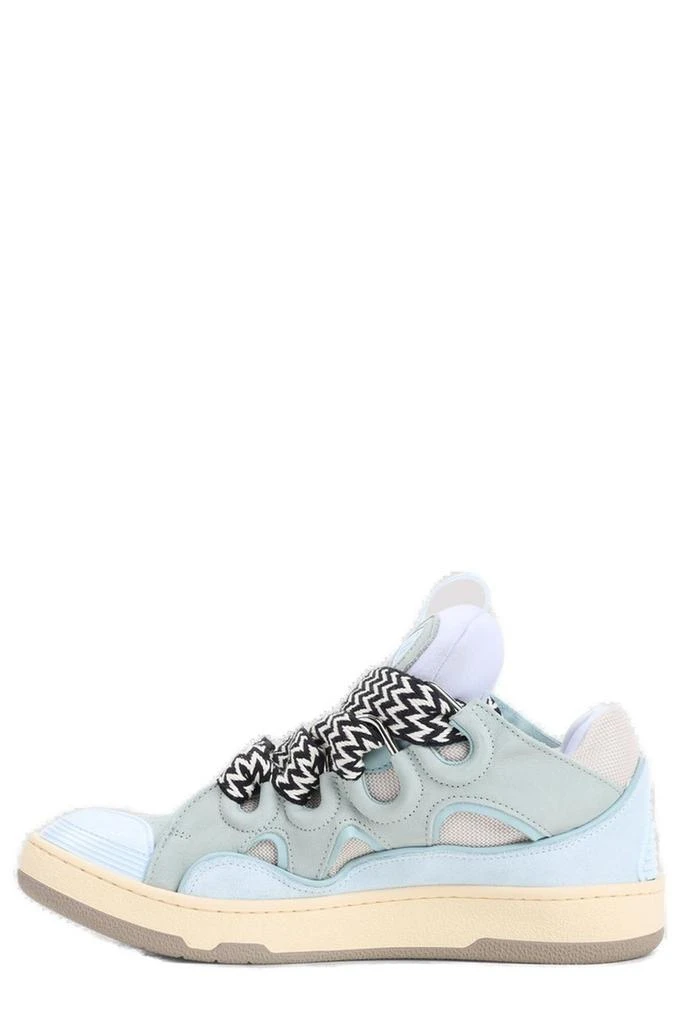 Lanvin Lanvin Curb Round Toe Lace-Up Sneakers 2