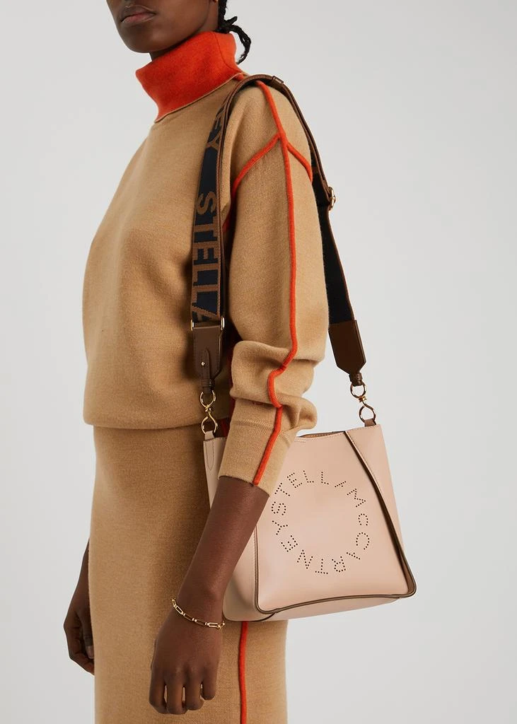 Stella McCartney Stella Logo pink faux leather cross-body bag 5