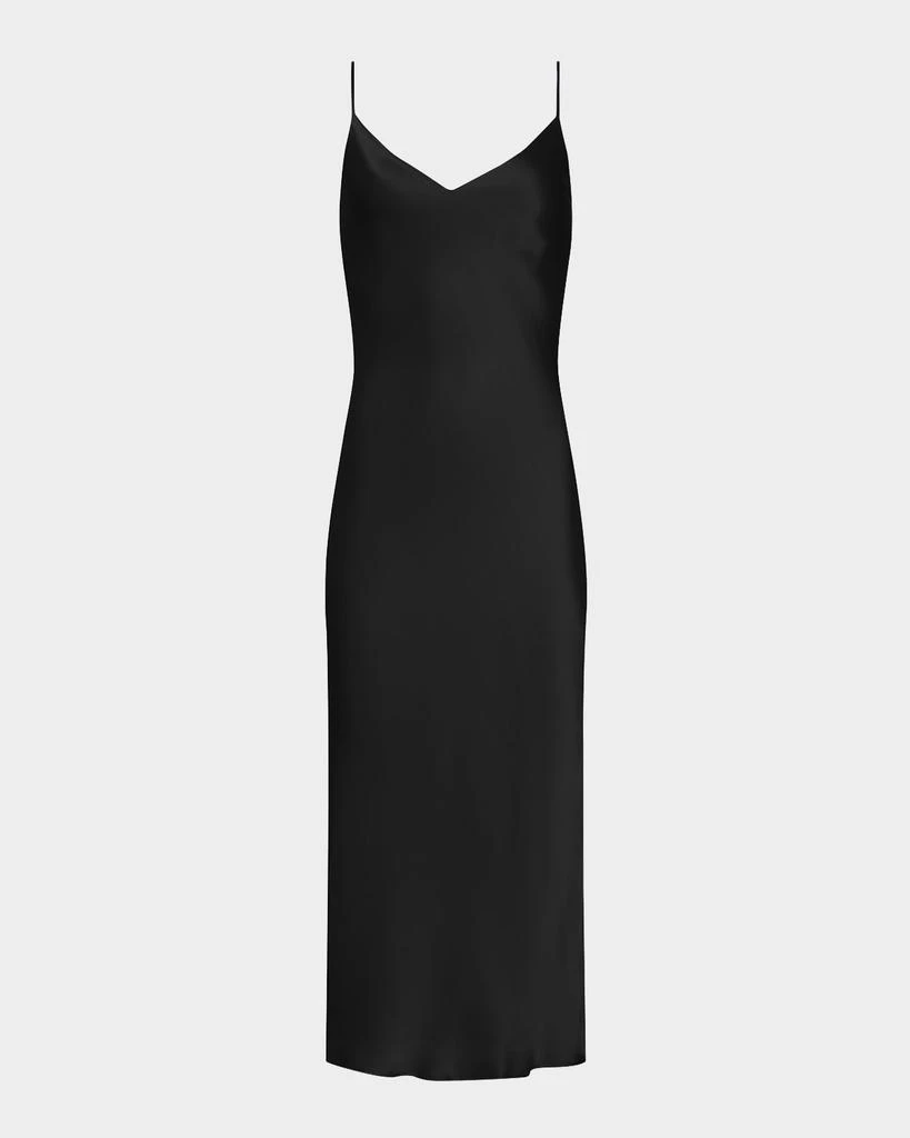 L'Agence Seridie Mid-Length Silk Slip Dress 1