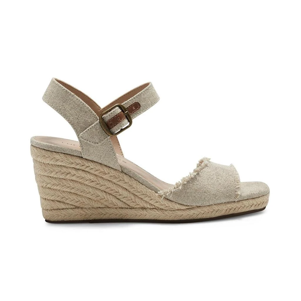 Lucky Brand Moliey Womens Canvas Wedge Sandals 3
