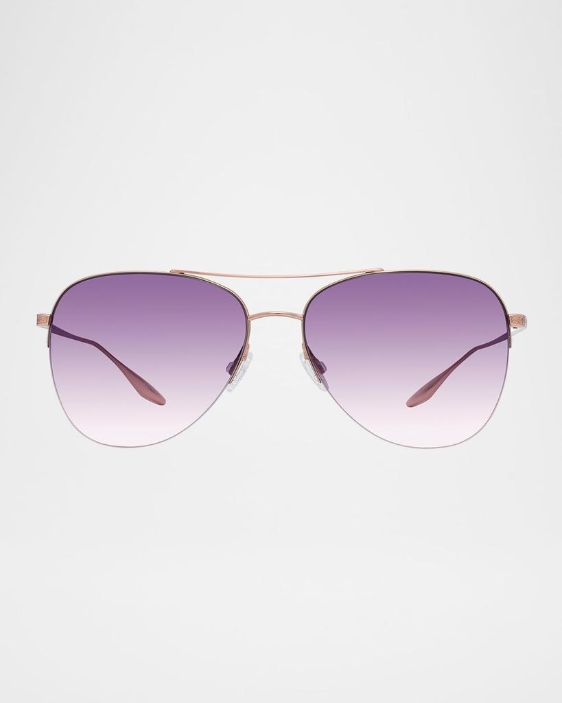Barton Perreira Chevalier 57 Titanium Aviator Sunglasses