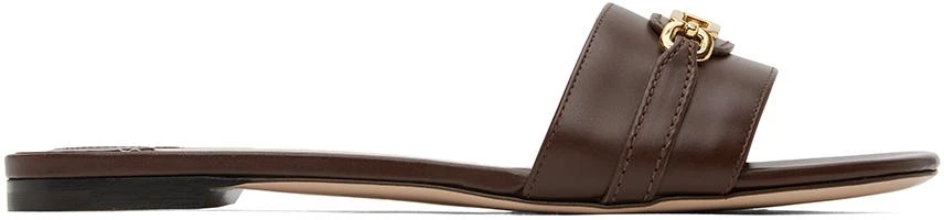 Tom Ford Brown Leather Slides 1