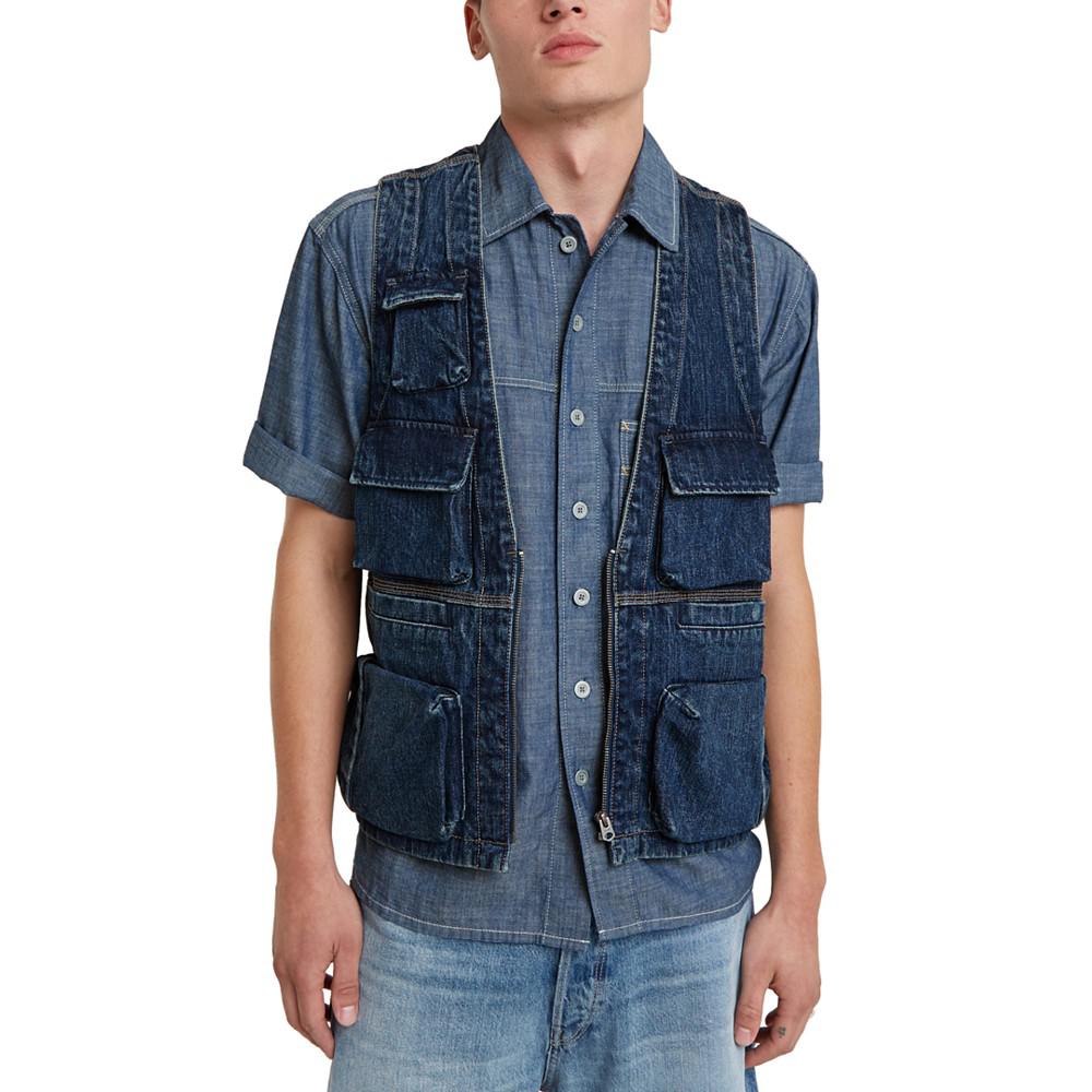 G-Star Raw Men's Straight-Fit Denim Vest