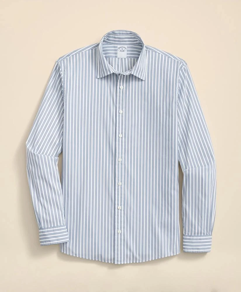 Brooks Brothers Performance Series Stretch Spread Collar, Striped Sport Shirt
