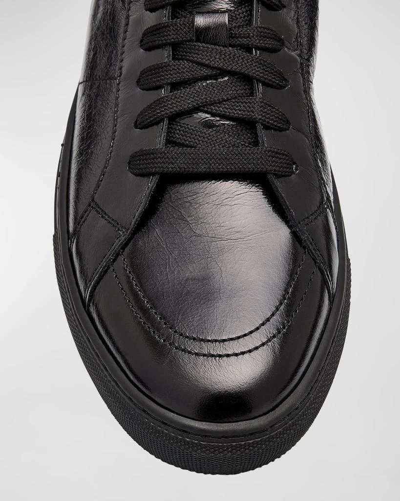 Moschino Men's Leather Zip High-Top Sneakers 6