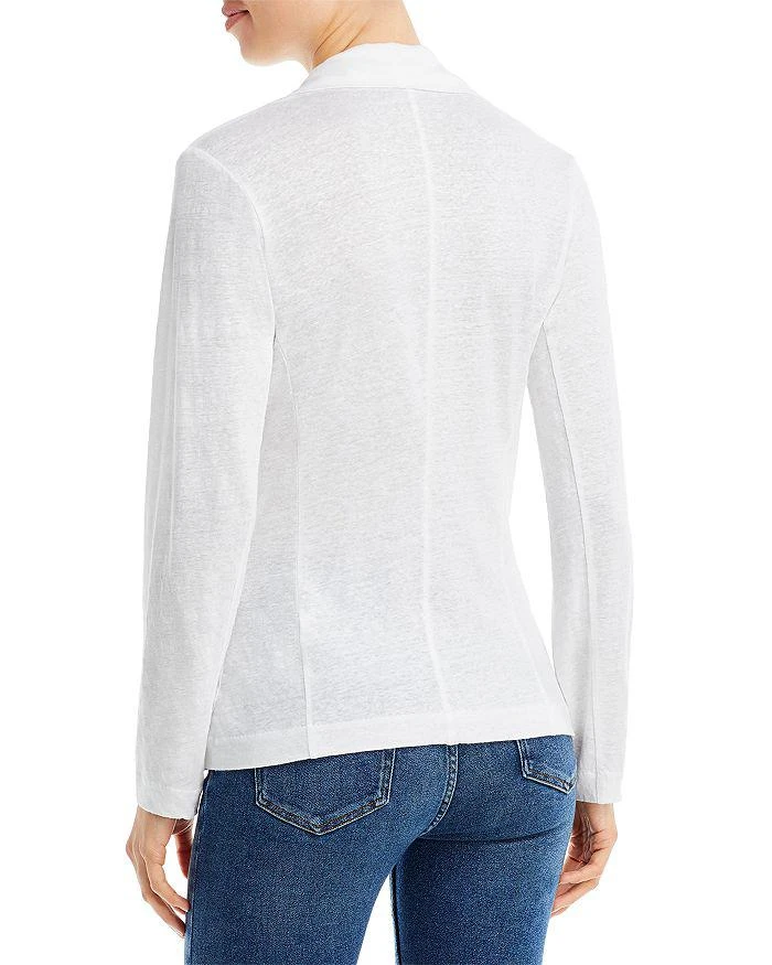 MAJESTIC FILATURES Fitted Linen Blazer 2