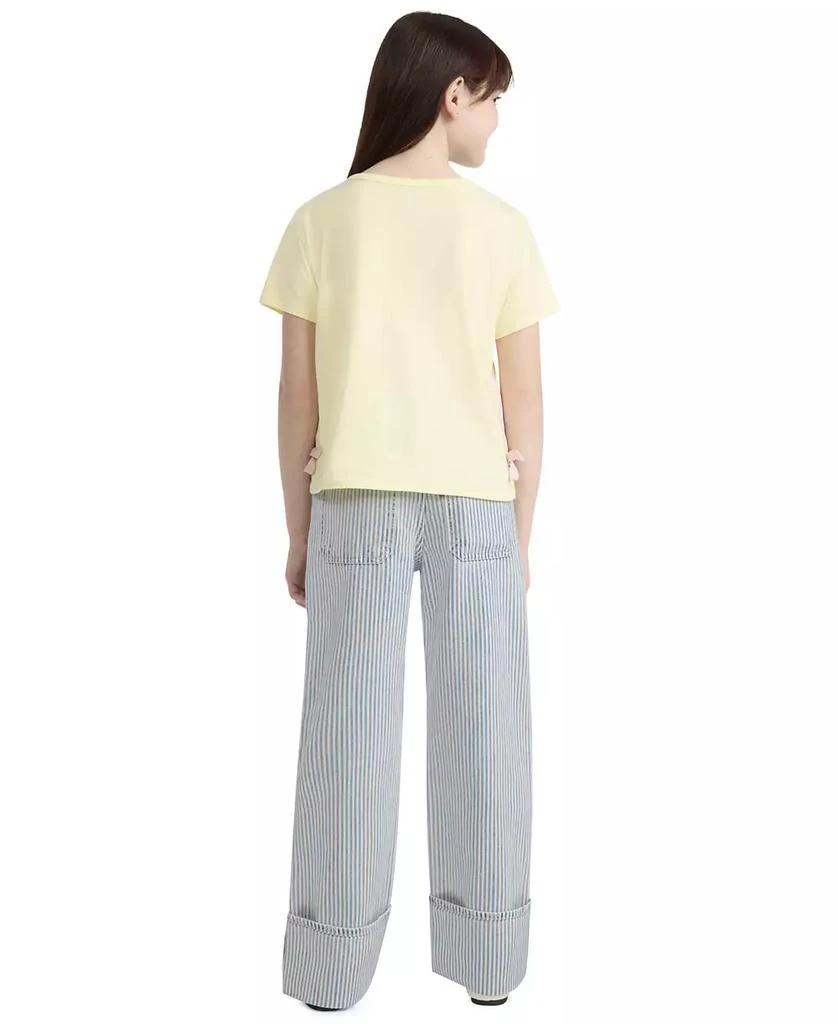 Levi
s Girls
 7-16 Railroad Striped Wide Leg Jeans 3