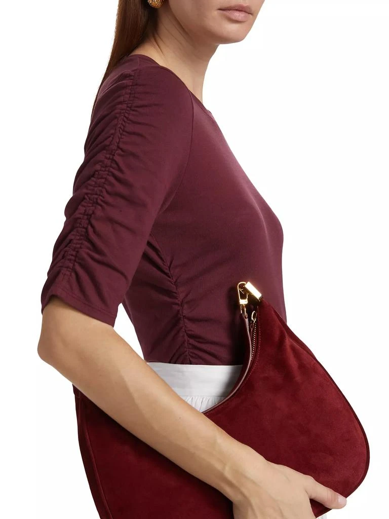 Rag & Bone Juliet Shirred Short-Sleeve T-Shirt 6