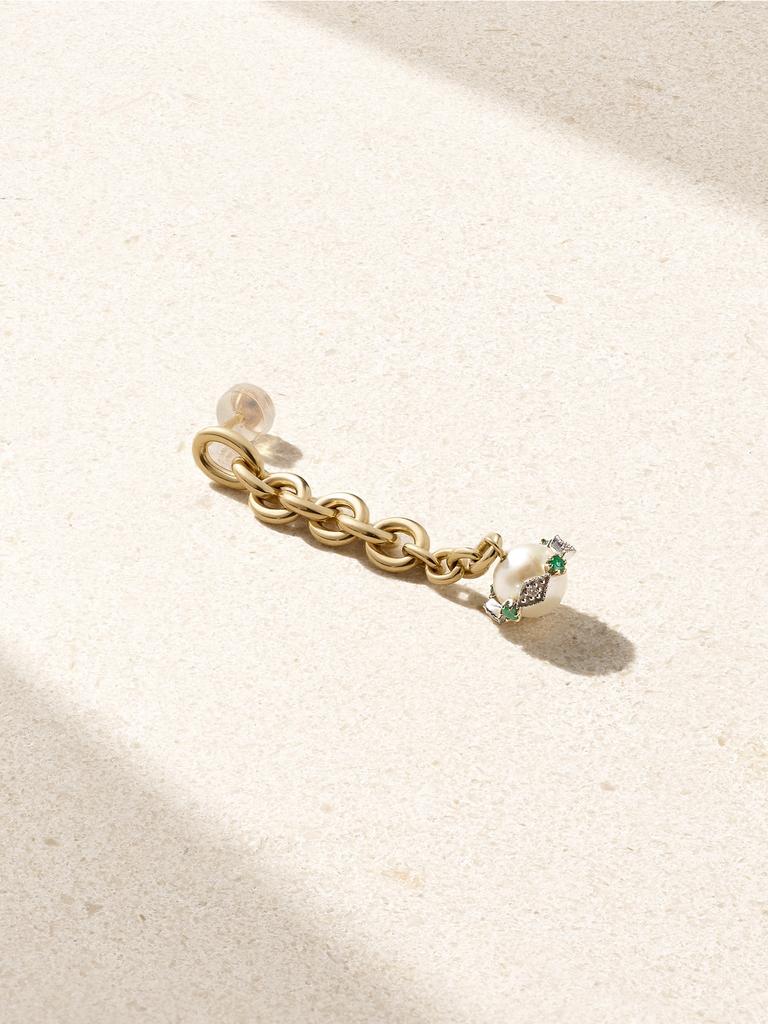 PASCALE MONVOISIN Chelsea N°2 9k 黄金��多种宝石单只耳环