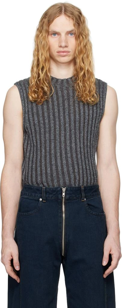 Eckhaus Latta Gray Keyboard Vest 1
