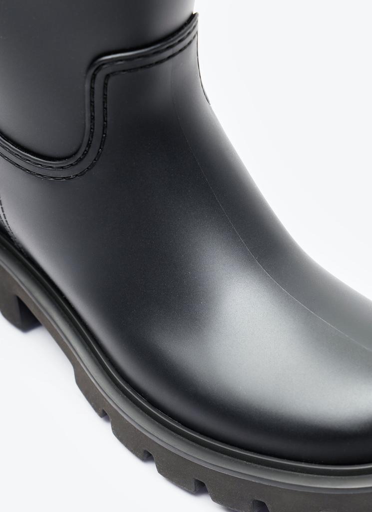 【関税&送料込】Moncler Kickstream High Rubber Rainboots Moncler Kickstream Waterproof Rain Boots | Black | FARFETCH