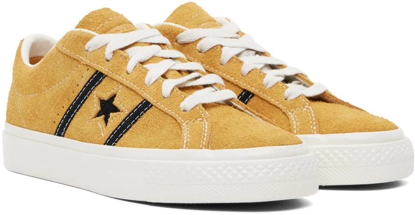 Converse Yellow One Star Academy Pro Suede Low Sneakers 4