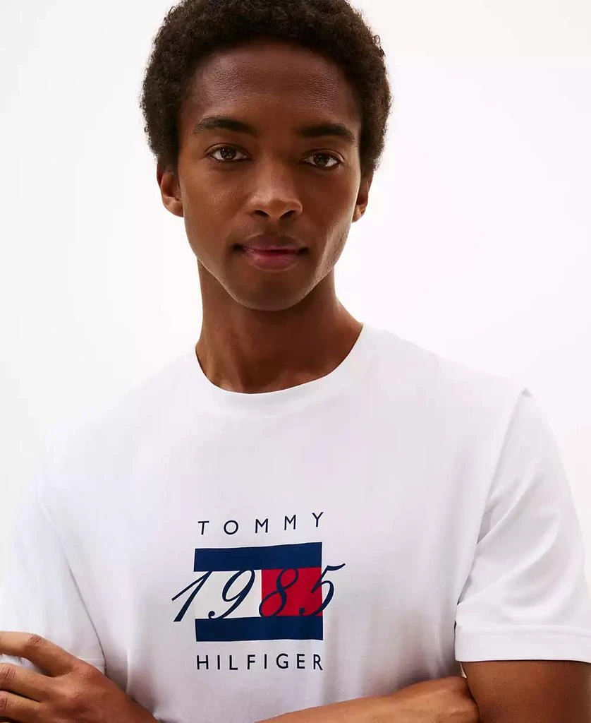 Tommy Hilfiger Men's Linear Flag 1985 Graphic T-Shirt 3