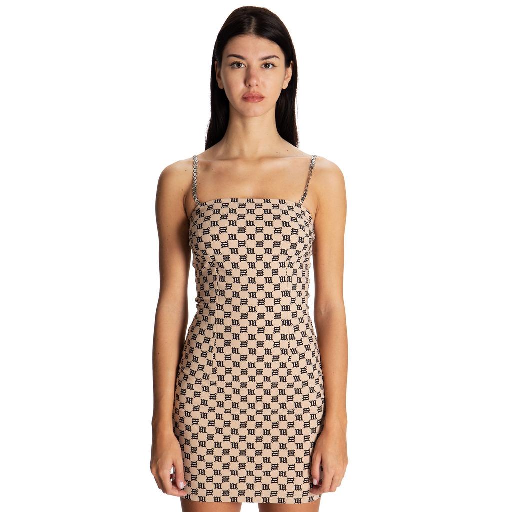 Misbhv Monogram Spaghetti Mini Dress