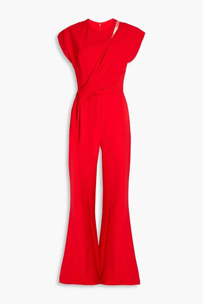 Elie Saab Draped cady wide-leg jumpsuit 1
