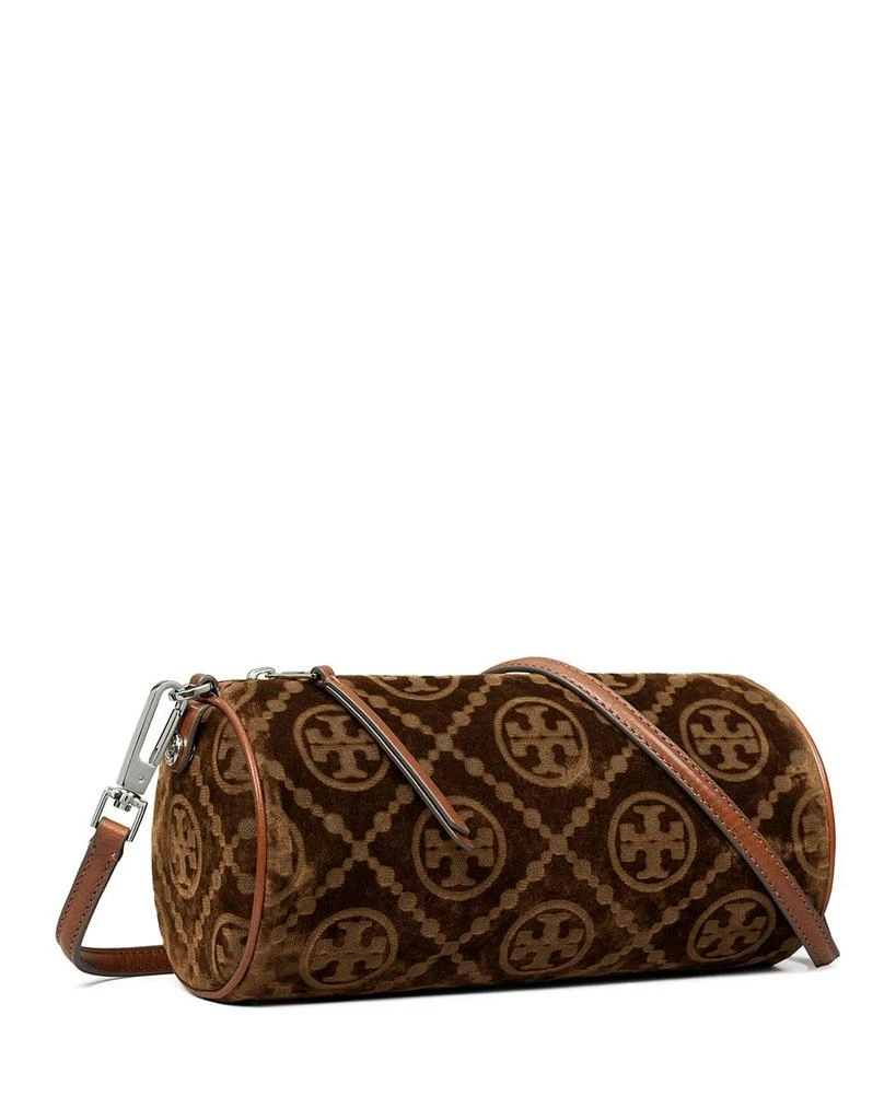 Tory Burch T Monogram Flocked Cylinder Bag 4