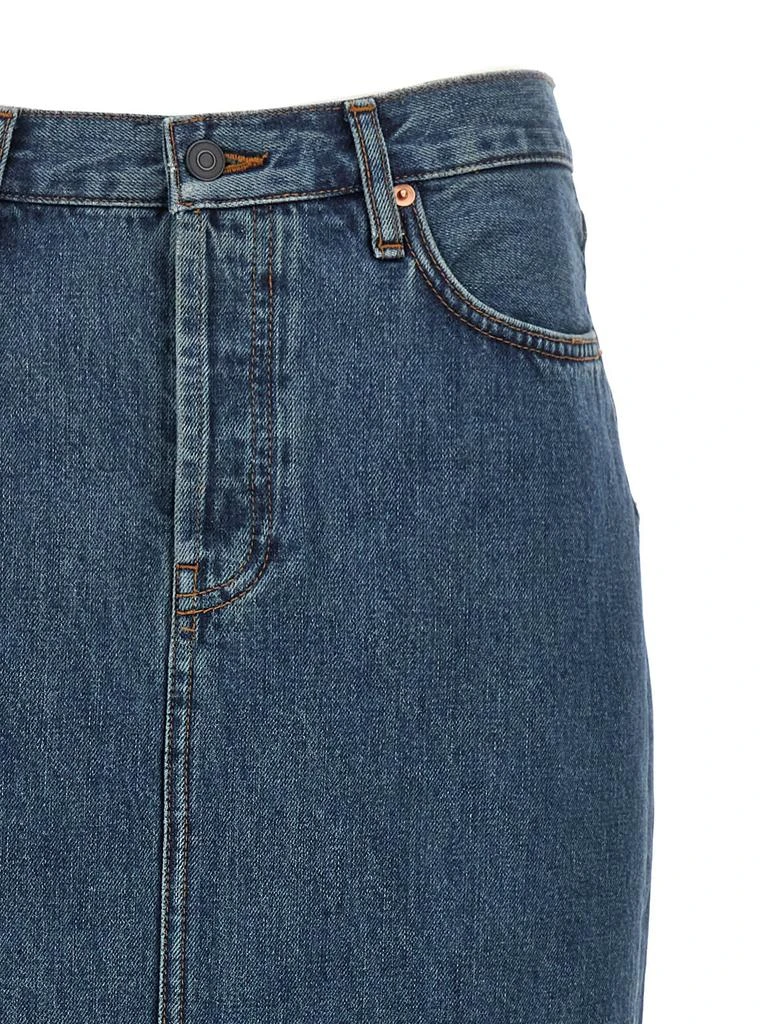 WARDROBE.NYC WARDROBE.NYC Column Jean Skirt 4